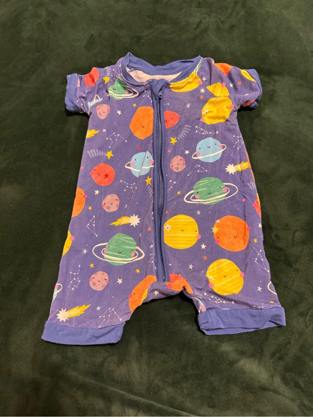 Little Sleepies Planets Shorty Zippy 3-6 months